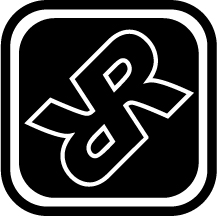 (2) 4" x 4" Rugged Rocks Logo Stickers